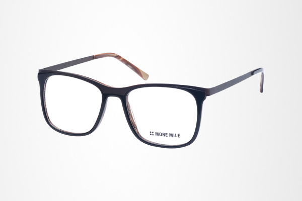special embedded style men’s square acetate glasses frame with metal temple