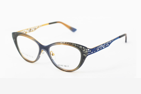 unique combination design women’s cat eye acetate glasses frame with metal temple